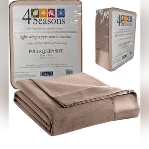 4Seasons Microflannel Blanket - Tan